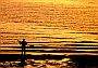 English Bay Gitarist, Canada Stock Photographs