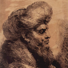 Monotype print by Giovanni Benedetto Castiglione, 1654
