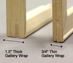 Stretcher Bar Depths