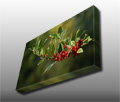 Christmas holly against an arborial background Christmas holly against an arborial background