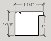 Small Concave top - Black