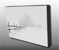 A crisp, cool winter landscape scene A crisp, cool winter landscape scene